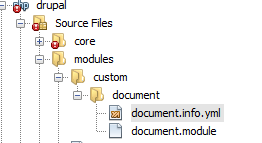 drupal-8 document yml directory structure